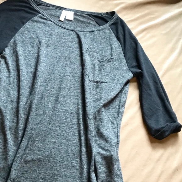 Heather Gray and Black • Jersey 1/2 Sleeves (XS/S) - Picture 2 of 4